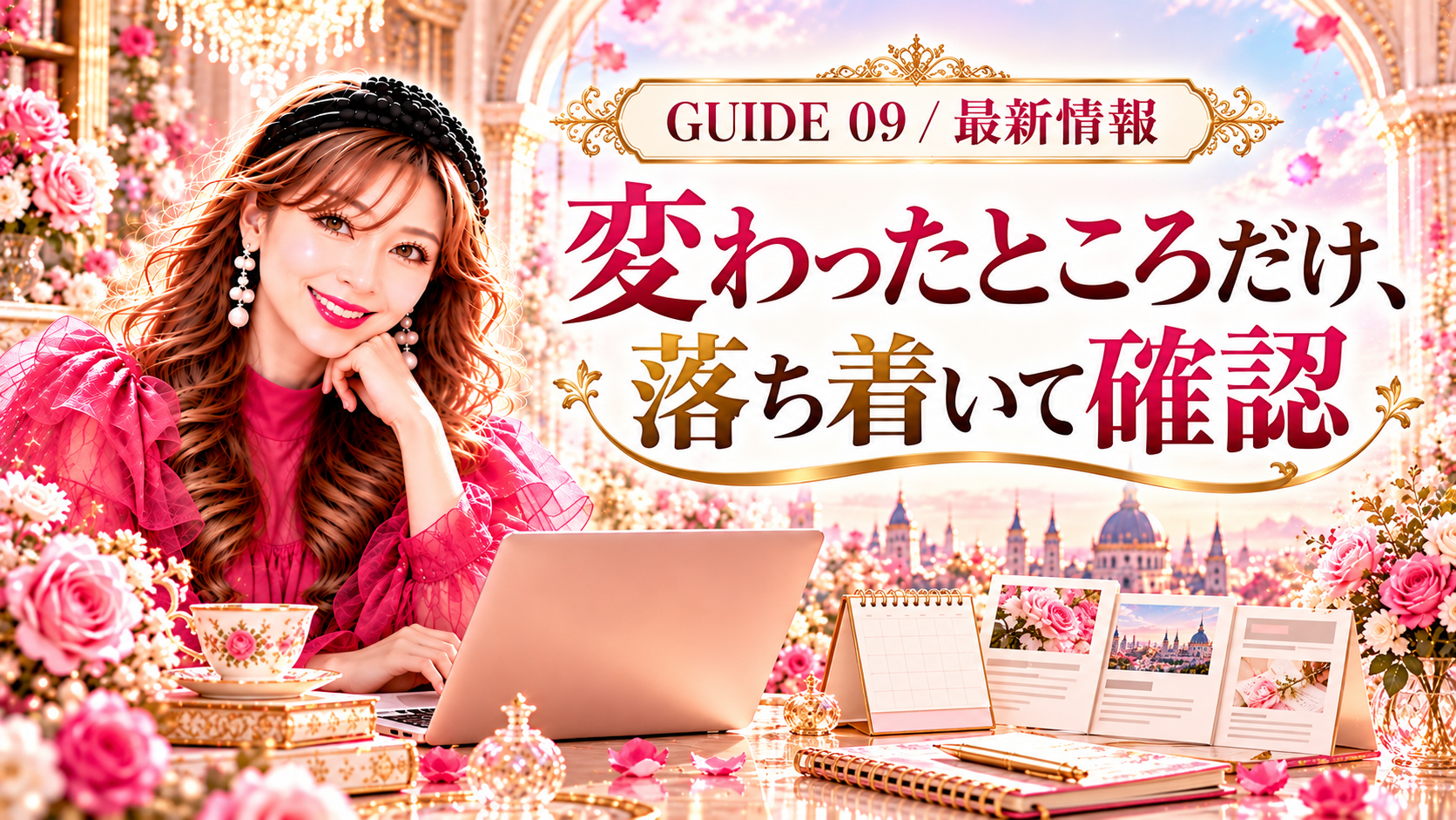 GUIDE 09 / 最新情報：変わったところだけ、落ち着いて確認。