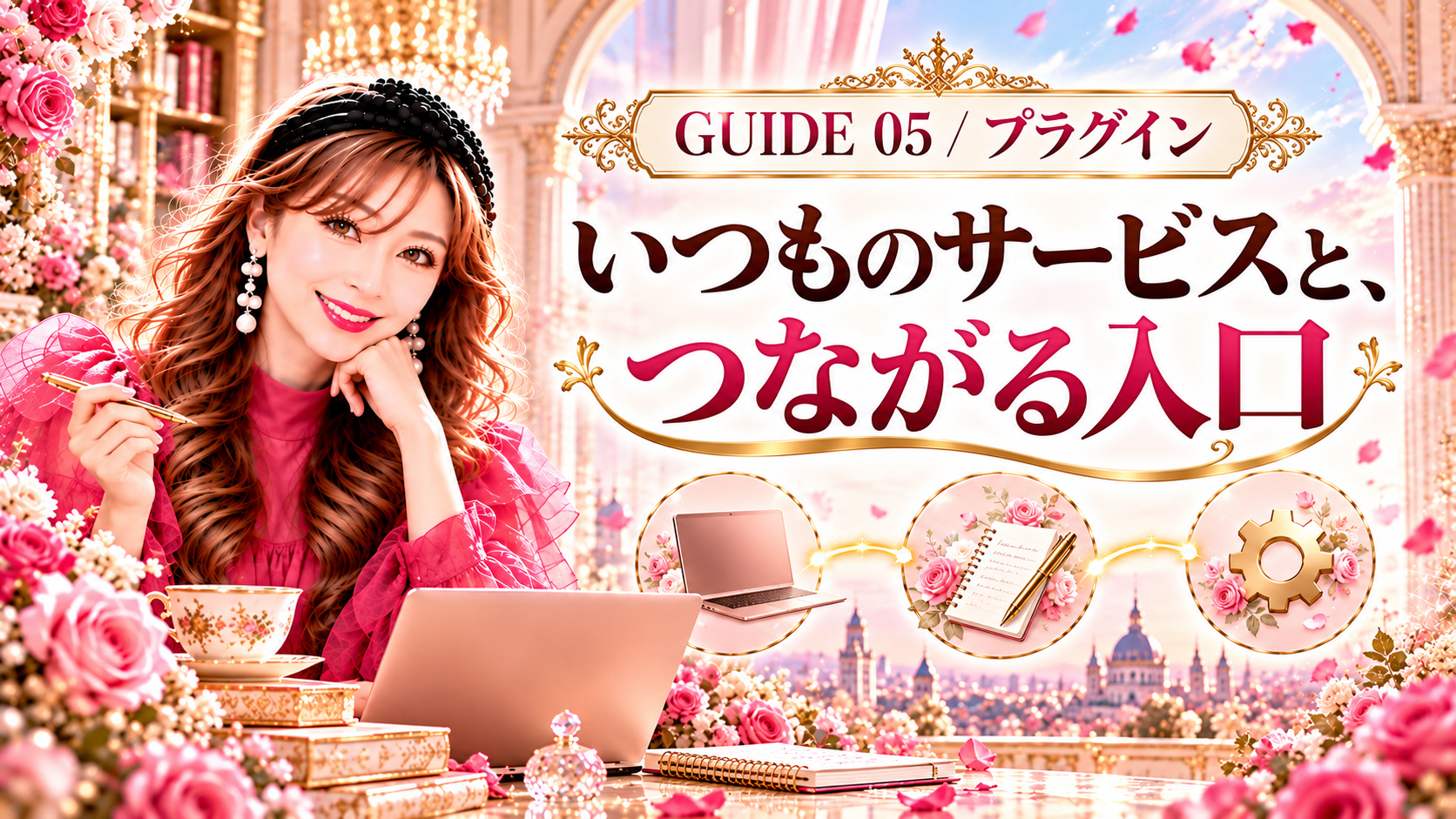 GUIDE 05 / プラグイン：いつものサービスと、つながる入口。